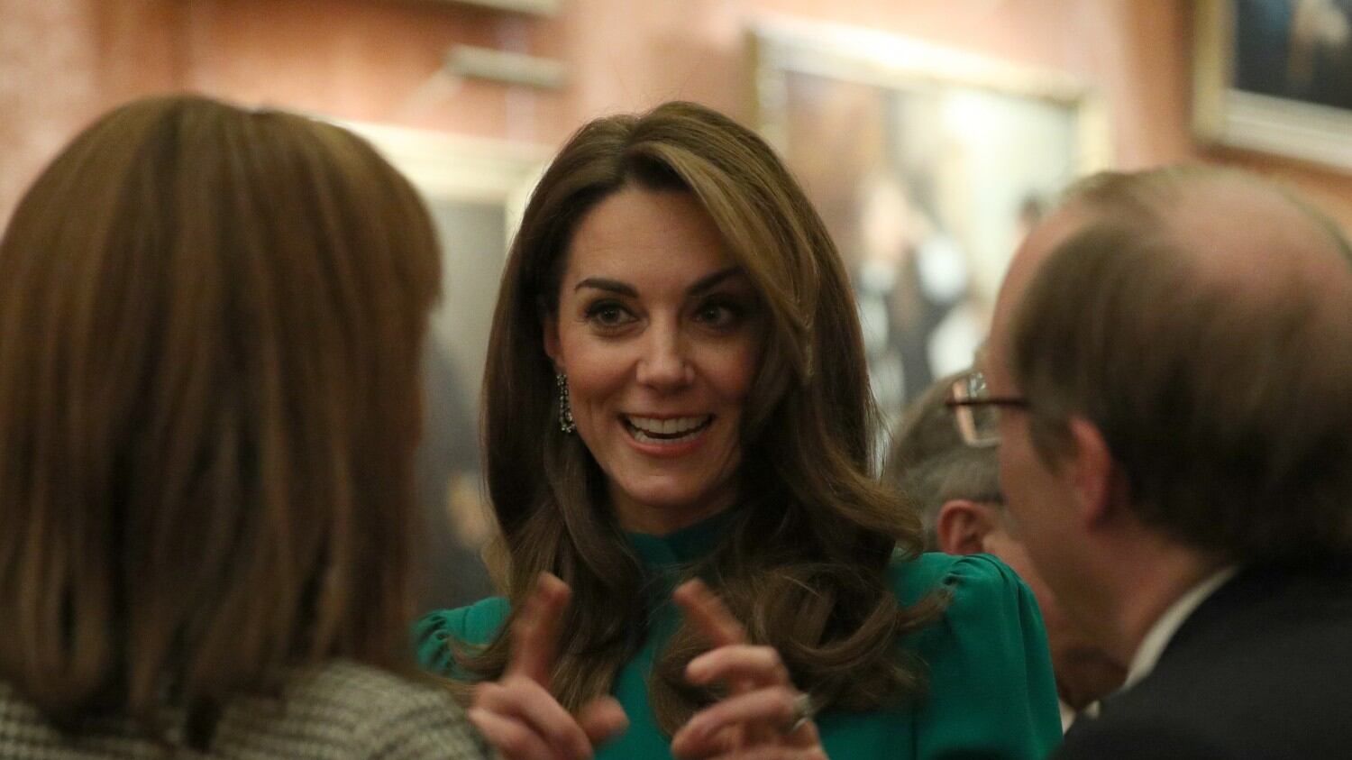 Kate Middleton in verde alla cena della Nato