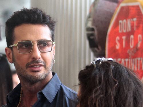 Fabrizio Corona al party Camicissima a Milano