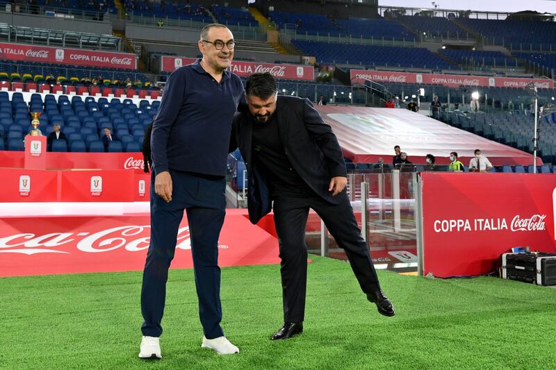 Le immagini della "strana" finale di Coppa Italia Napoli-Juventus 2