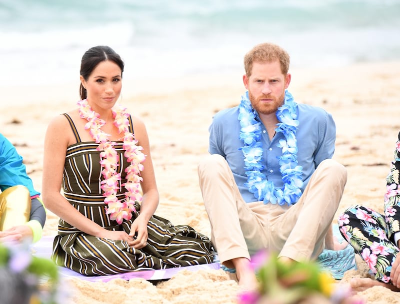 Il Principe Harry e Meghan Markle a una festa in spiaggia 2