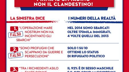 La gazebata della Lega: "Chiedo asilo anch'io"