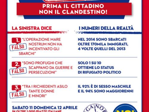 La gazebata della Lega: "Chiedo asilo anch'io"