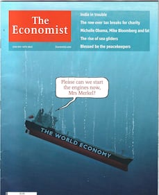 Angela Merkel e l'Economist
