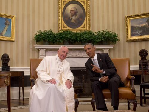 Papa Francesco alla Casa Bianca: "Sono qui da figlio di migranti"