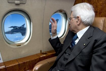 Mattarella festeggia l'Aeronautica 1