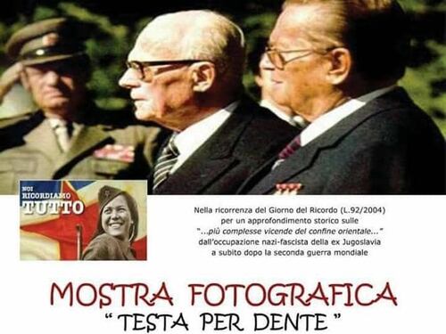 Foibe, mostra choc a Orvieto col patrocinio del Comune Pd
