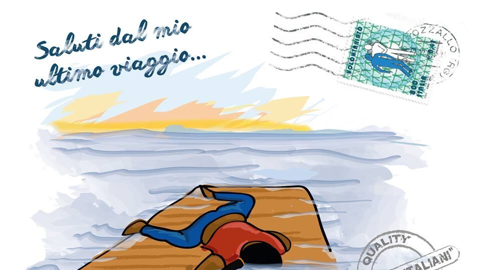 Cartoline contro Salvini e chi si oppone all’accoglienza, polemiche