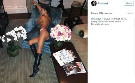 Irina Shayk: audace lato B su Instagram 5