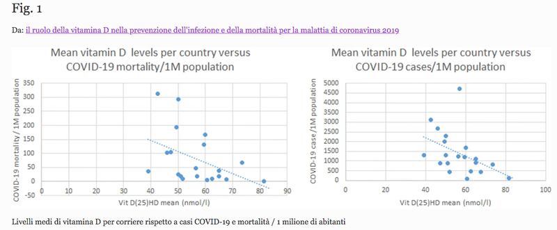 livelli medi vitamina D