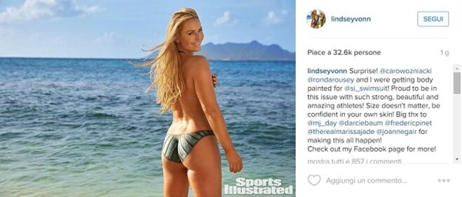 Lindsey Vonn nuda per Sports Illustrated. Foto 2