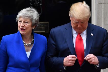 Il Presidente Trump incontra la Premier May  3