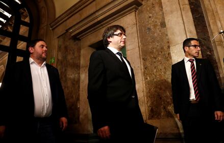 Le fasi del discorso sull'indipendenza di Puigdemont 23