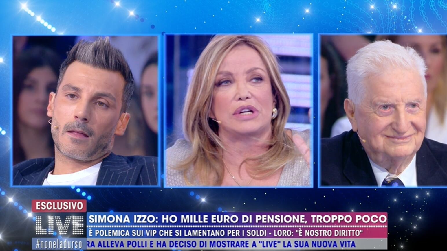 Live, Daniele Interrante attacca Simona Izzo: "Scandaloso lamentarsi della pensione"