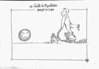 La vignetta del giorno - Conte insegue la luna 1