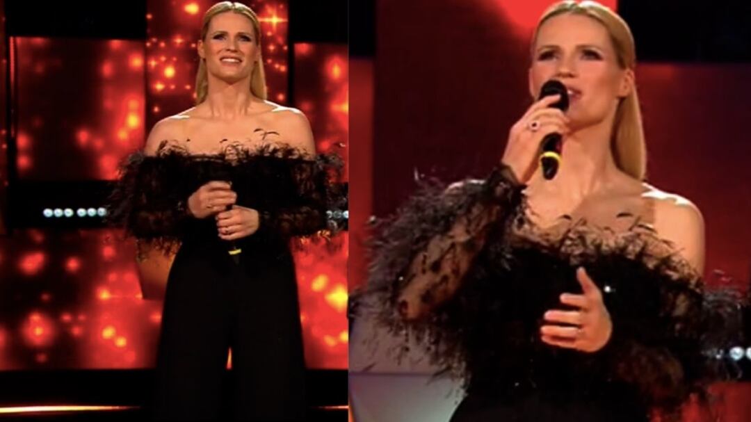 Michelle Hunziker sfoggia un look impeccabile All Together Now