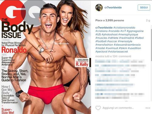 Cristiano Ronaldo e Alessandra Ambrosio: le pose hot