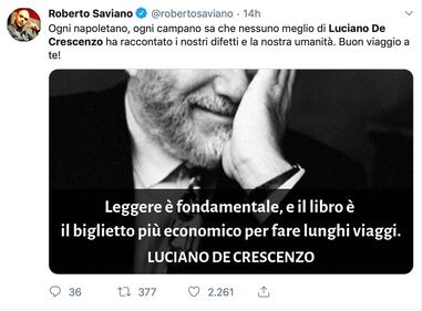 Luciano De Crescenzo, la vita e il cordoglio in foto 4