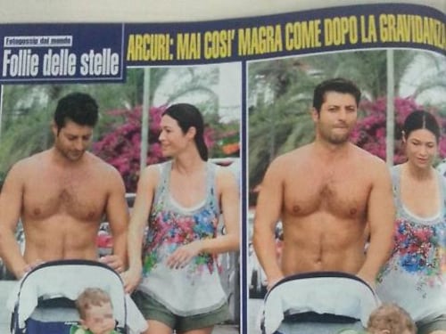 Manuela Arcuri magrissima a Ibiza