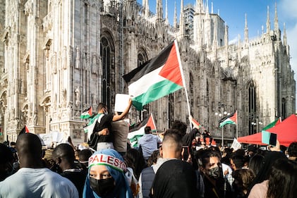 Milano, in piazza per la Palestina 12