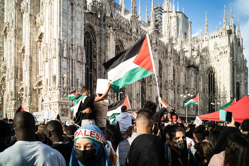 Milano, in piazza per la Palestina 12