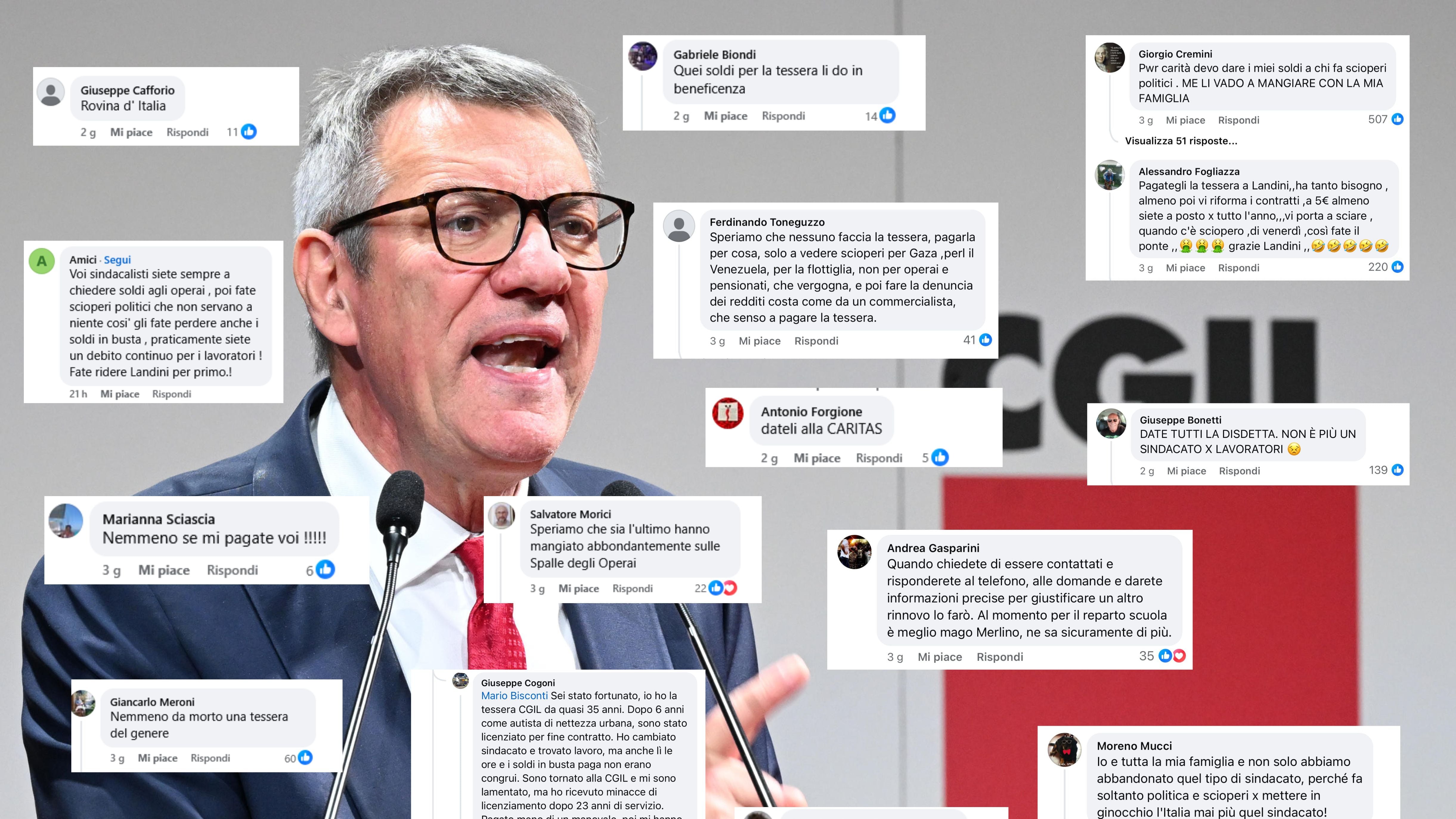 Tutti in fuga da Landini: la rivolta e l'emorragia di iscritti dalla Cgil