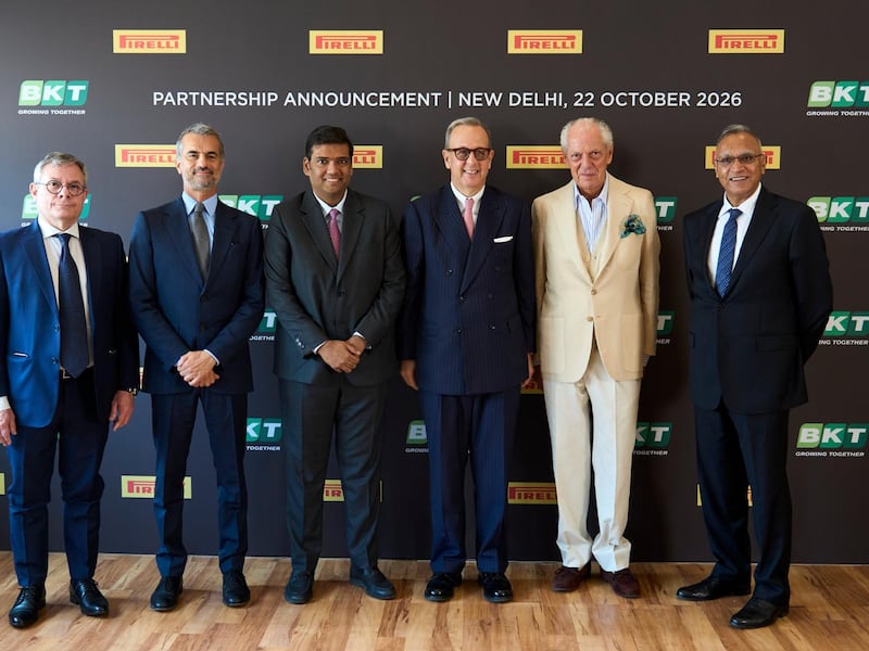 Accordo tra Pirelli e BKT: entro il 2030 800.000 pneumatici premium car a marchio Pirelli verranno prodotti in India
