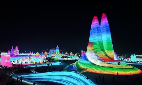 Le sculture di ghiaccio e neve al Festival internazionale in Cina 11