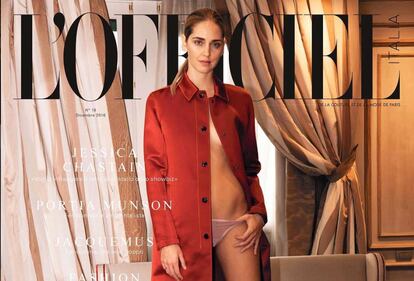 Chiara Ferragni nuda per l'Officiel 1