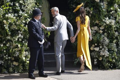 Royal Wedding: George Clooney e Amal alle nozze 7