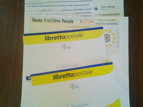 Poste pagherà 65mila euro per un buono fruttifero da 5 milioni di lire