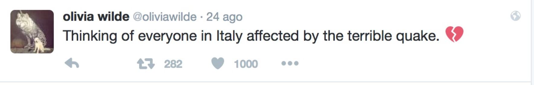 Terremoto, come hanno reagito le star internazionali 15