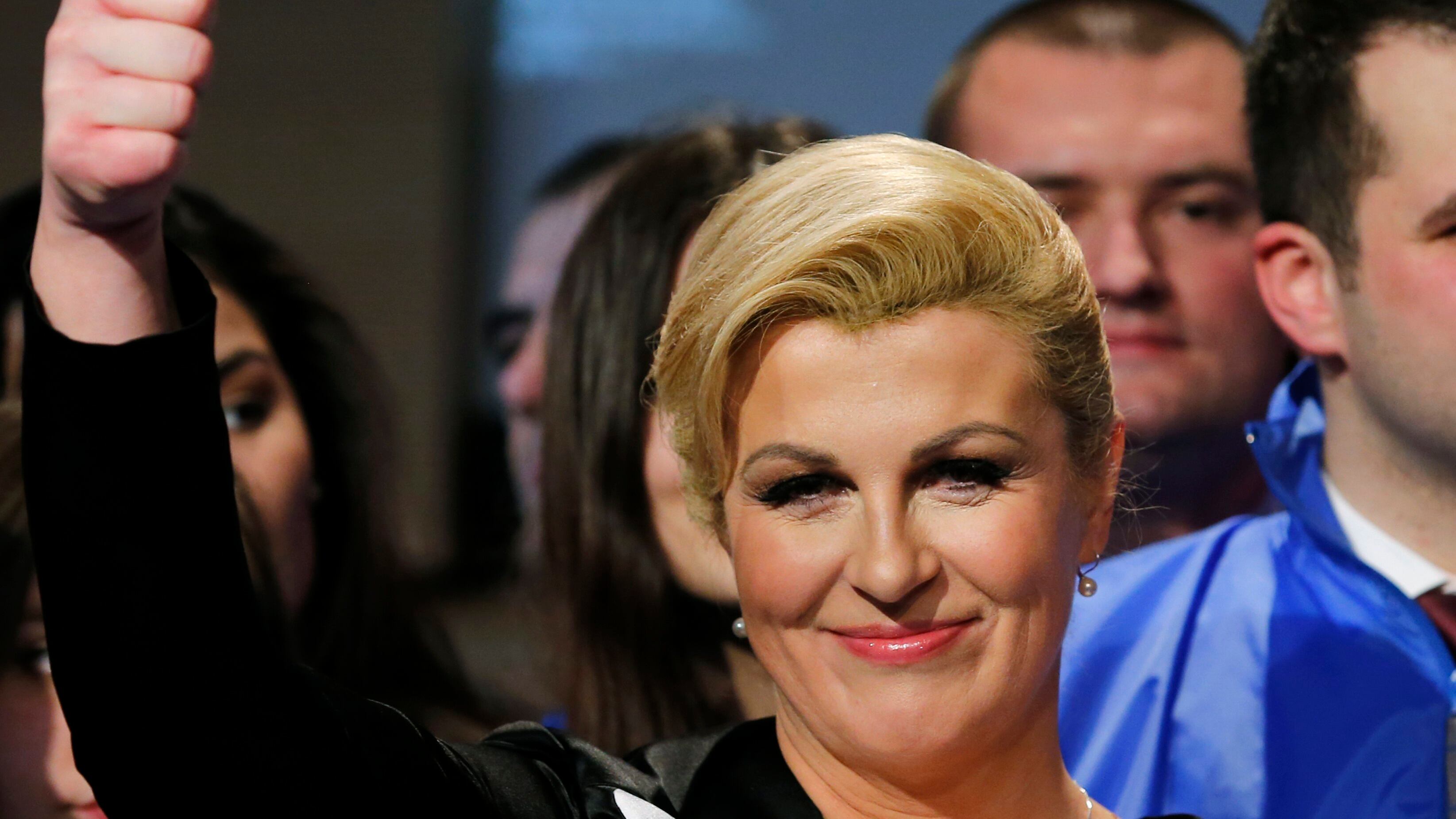 La conservatrice Grabar-Kitarovic è presidente della Croazia