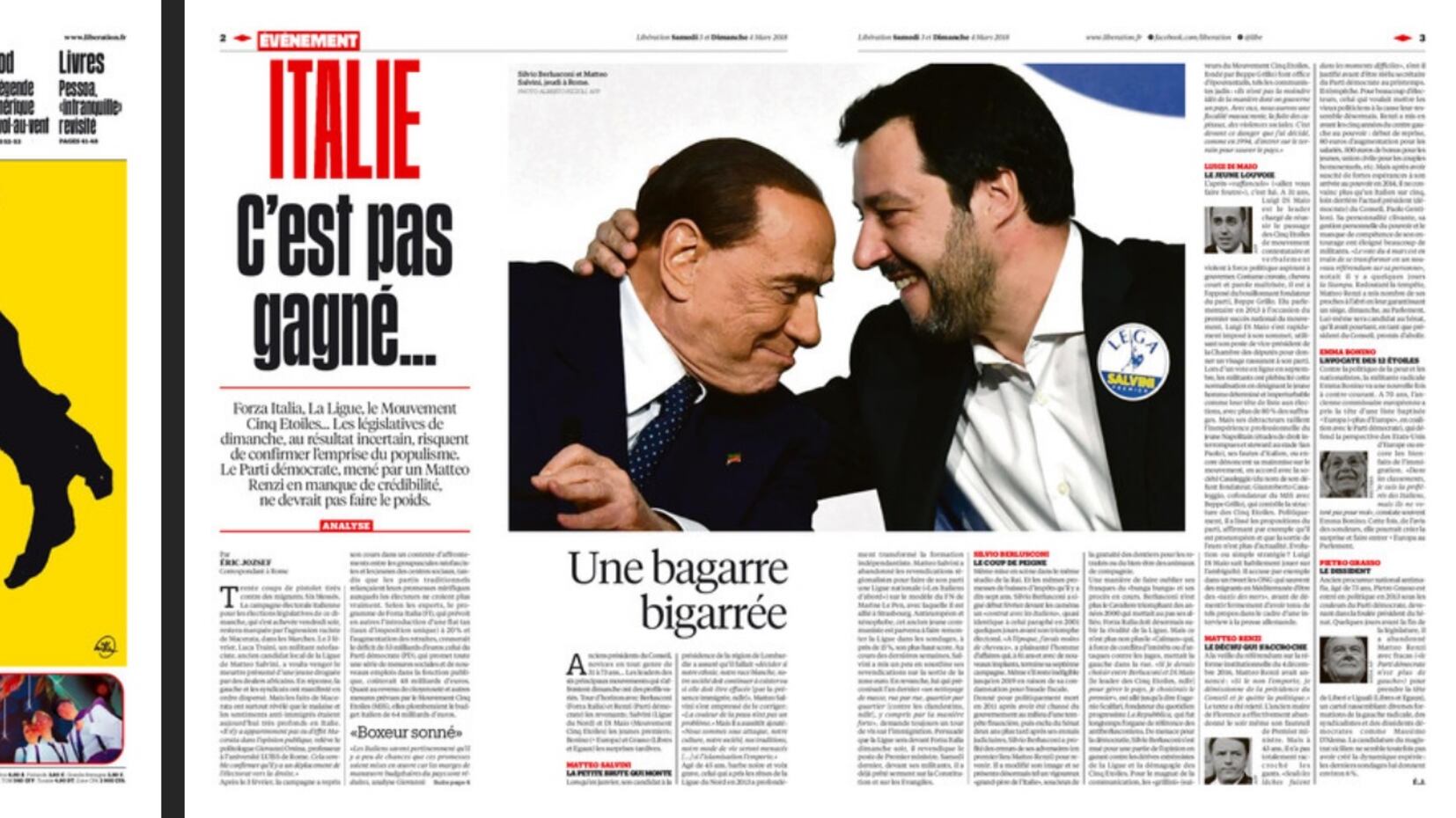 Ora Libération attacca il centrodestra italiano: "I populisti sono alle porte"