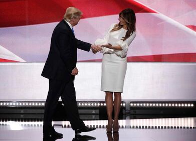 Melania, l'aspirante first lady in abito bianco alla convention 14