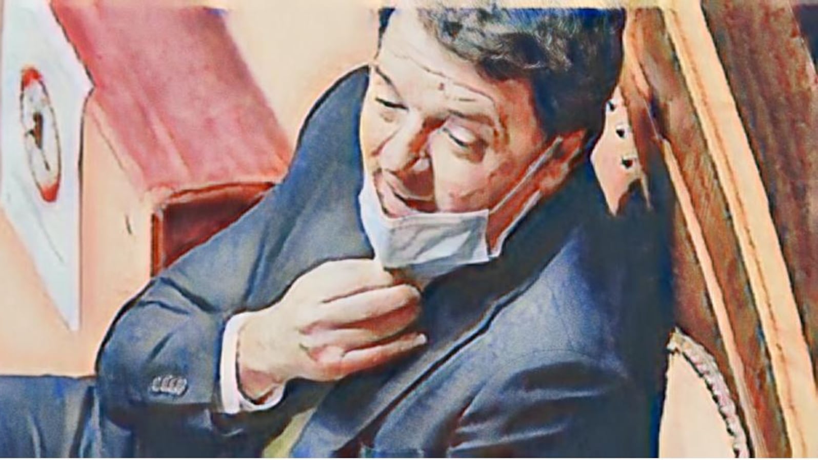 Lo strappo farsa e l'astensione. E Renzi non fa cadere Conte