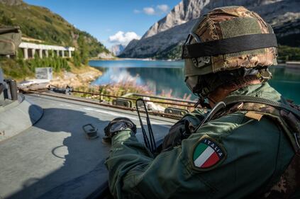 L'esercitazione Stella Alpina a Canazei 13