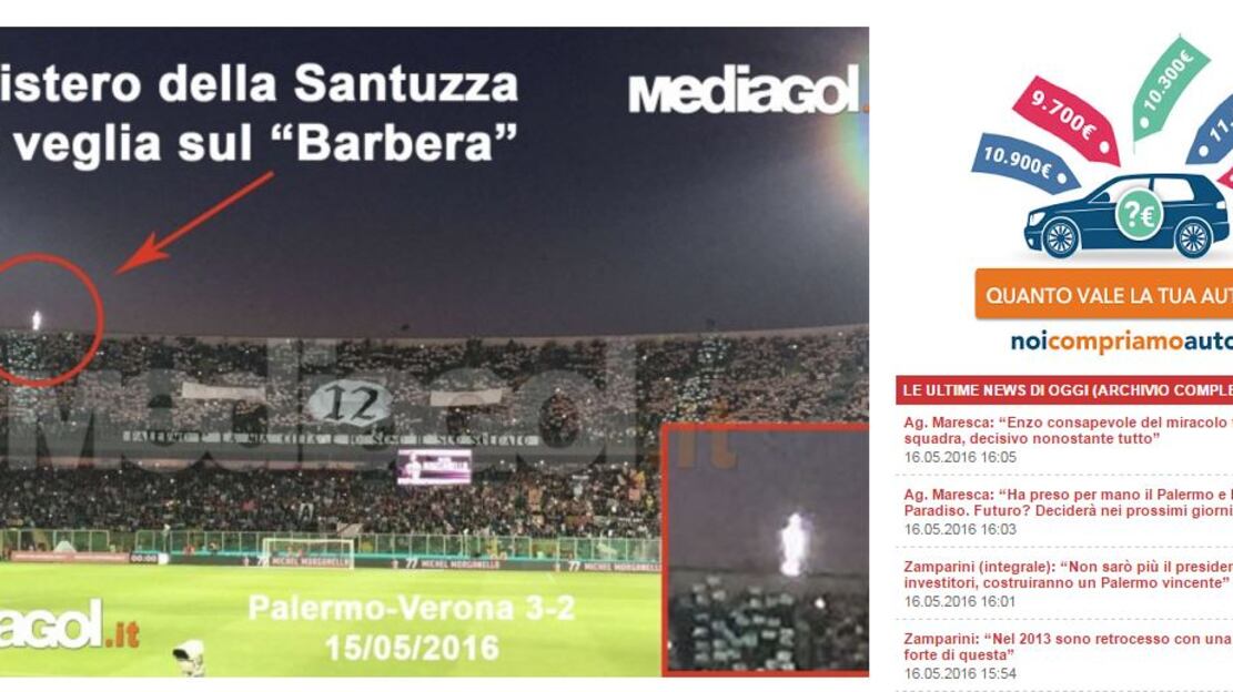 Quella foto al Barbera che fa gridare al miracolo i tifosi del Palermo