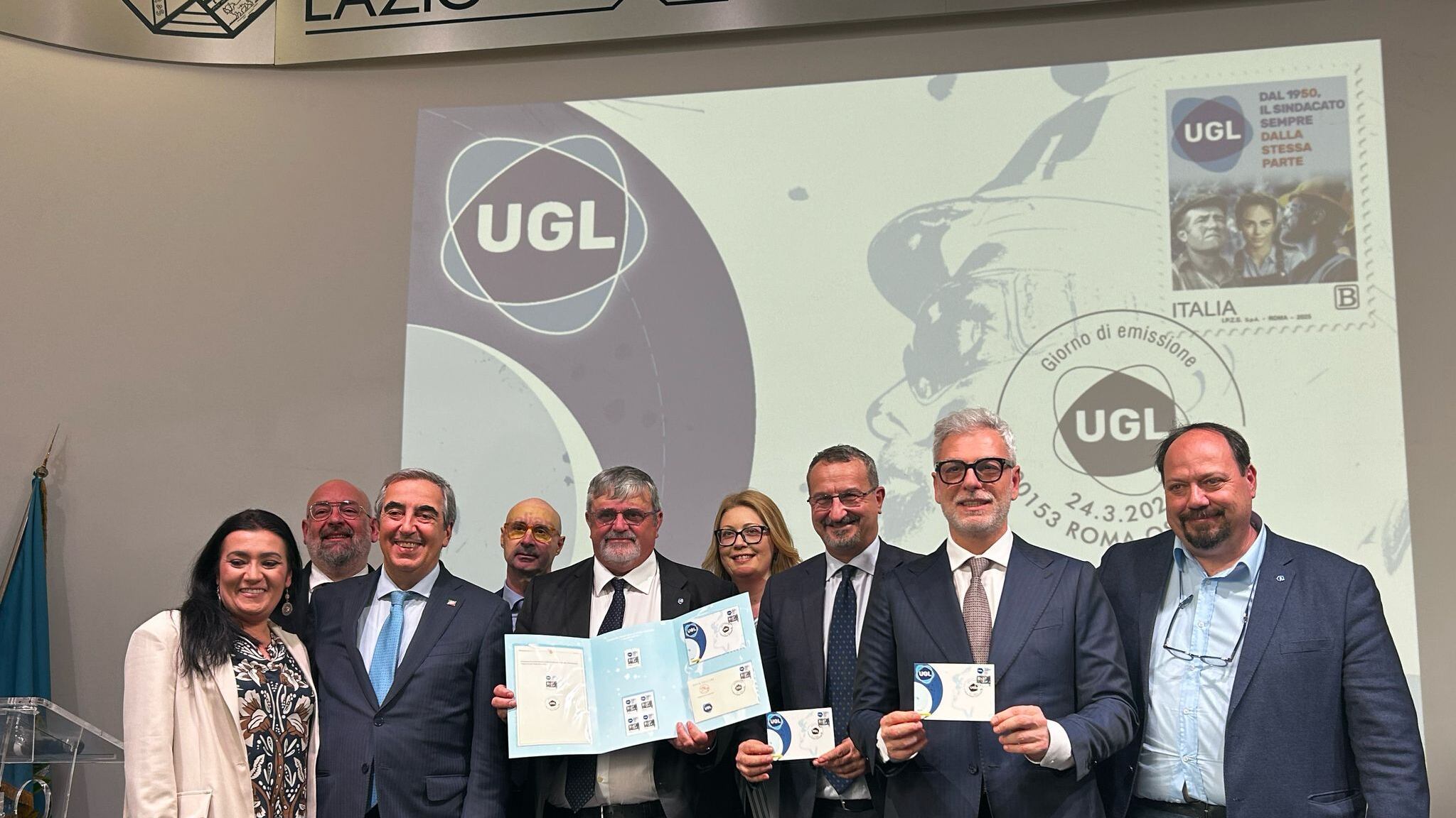 L’UGL celebra 75 anni di storia con un francobollo commemorativo emesso da Poste Italiane