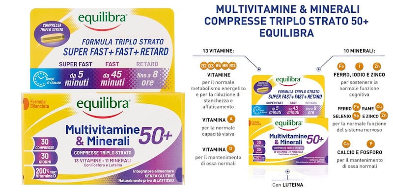 Equilibra multivitamine & minerali 50+