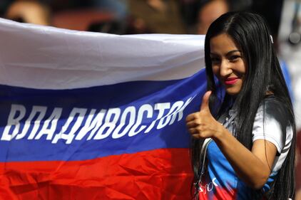 Mondiale 2018, tifosi festanti sugli spalti dello stadio Luzhniki di Mosca 3
