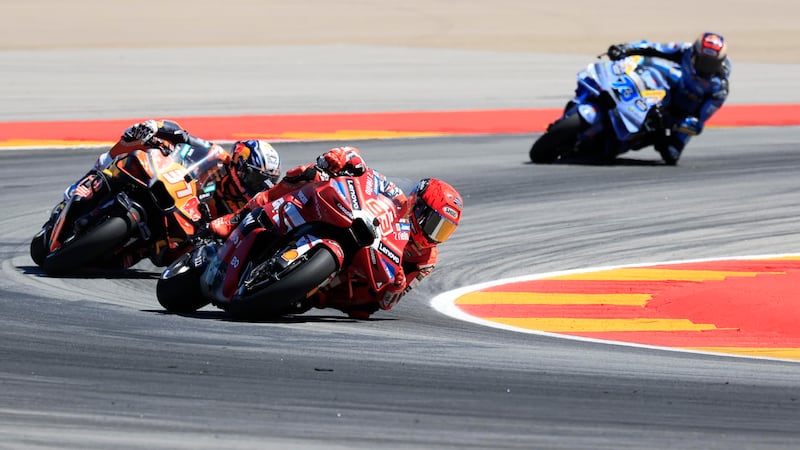 MotoGp, a Marquez la battaglia di Aragon. Bezzecchi 3° dietro Acosta
