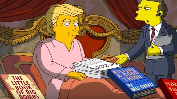Anche i Simpson raccontano i primi 100 giorni di Trump