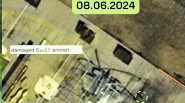 Un caccia nemico distrutto da Kiev (in territorio russo)
