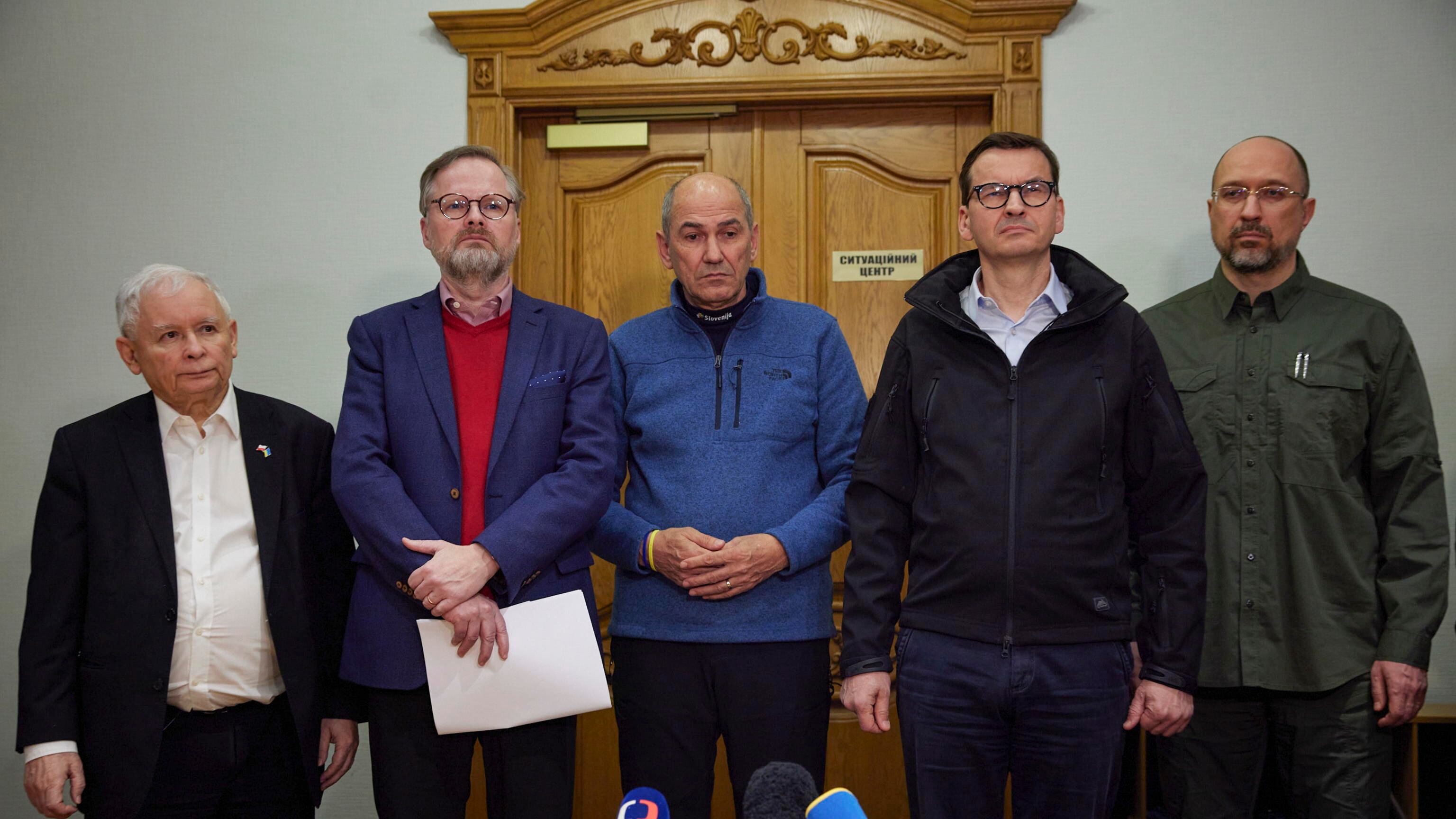 Tre leader Ue entrati a Kiev. "La vostra lotta è la nostra". Ma Bruxelles resta fredda