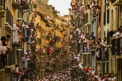La storica corsa dei tori a Pamplona 9