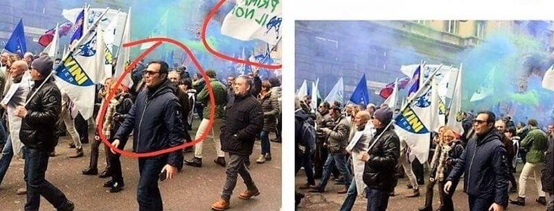 La foto prima e dopo le modifiche