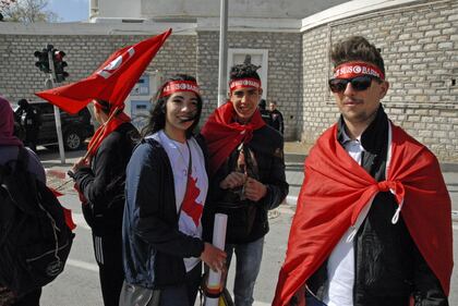 Tunisi sfila contro il terrorismo 4