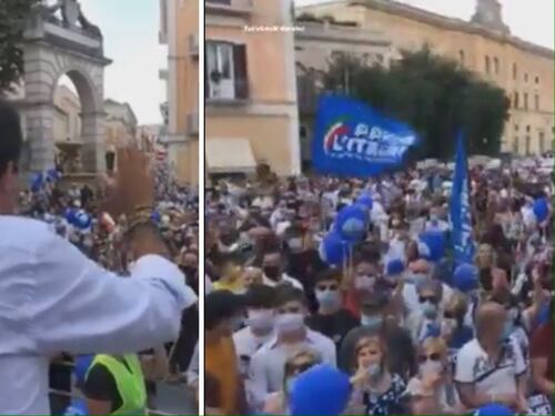 Salvini contestato dai soliti: "Voi, amichetti dei clandestini"