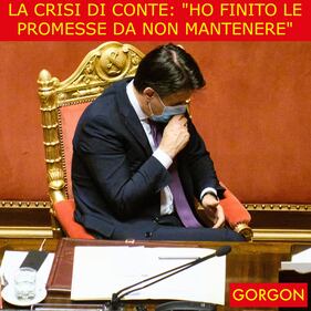 Ecco la satira del giorno. La crisi di Conte 1