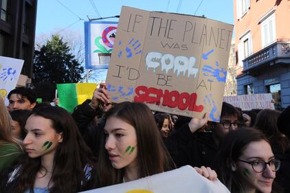 Manifestazione a Milano contro il cambiamento climatico  2